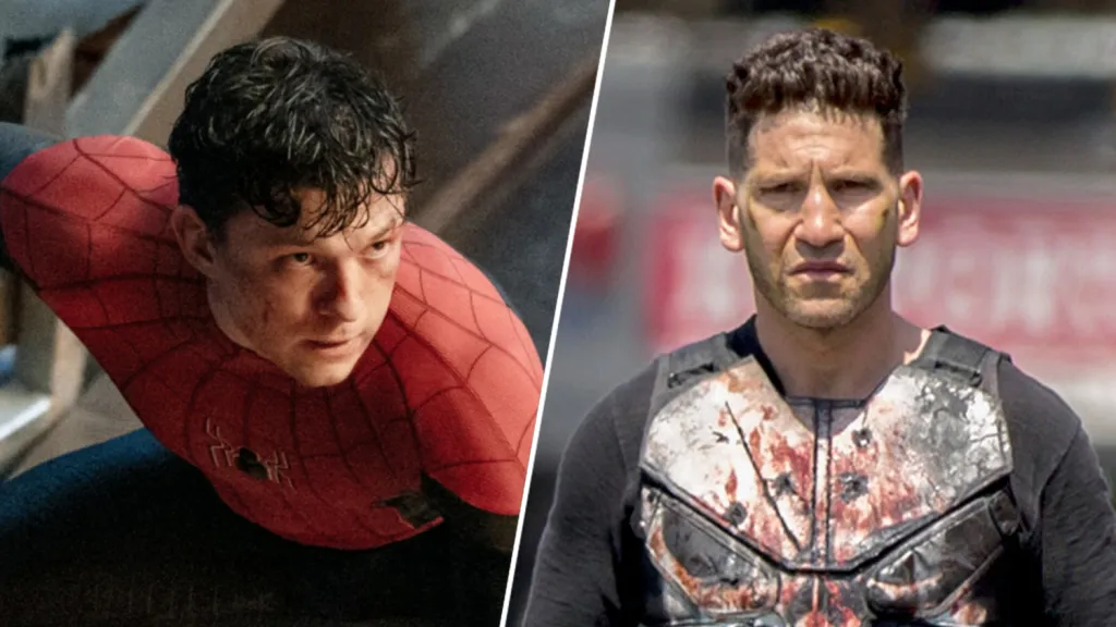 tom holland and jon bernthal in spiderman brand new day