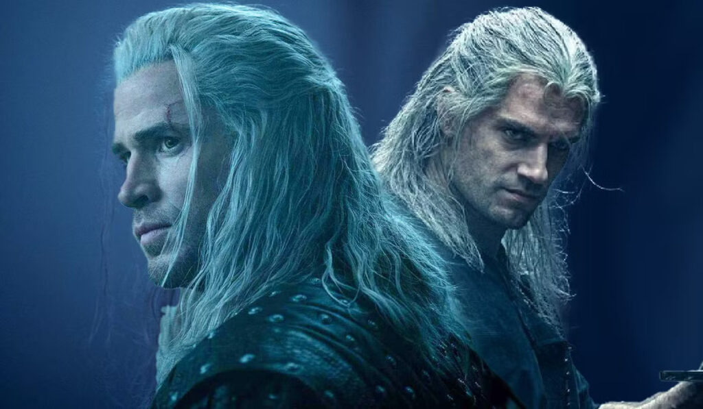 Liam Hemsworth and henry cavill as the witcher